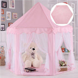 Maxbell Hexagonal Soft Plush Kids/Baby Playhouse Tent Carpet Children Bedroom Floor Cushion - Pink