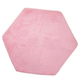 Maxbell Hexagonal Soft Plush Kids/Baby Playhouse Tent Carpet Children Bedroom Floor Cushion - Pink