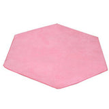 Maxbell Hexagonal Soft Plush Kids/Baby Playhouse Tent Carpet Children Bedroom Floor Cushion - Pink