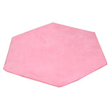 Maxbell Hexagonal Soft Plush Kids/Baby Playhouse Tent Carpet Children Bedroom Floor Cushion - Pink