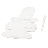 Maxbell 2 Pieces Acrylic Mini Wallet Coin Purse Pattern Template Stencil DIY Leather Hand Craft 60x70mm