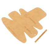 Maxbell 2 Pieces Acrylic Mini Wallet Coin Purse Pattern Template Stencil DIY Leather Hand Craft 60x70mm