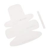 Maxbell 2 Pieces Acrylic Mini Wallet Coin Purse Pattern Template Stencil DIY Leather Hand Craft 60x70mm