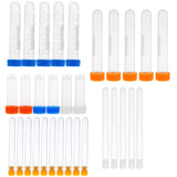 Maxbell 10Pcs Plastic Knitting Needles Storage Box Sewing Needle Container Holder