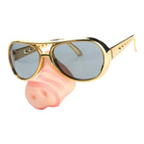 Maxbell Funny Piggy Nose Sunglasses Snout Eyewear Party Fancy Dress Props for Kids Adults