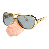 Maxbell Funny Piggy Nose Sunglasses Snout Eyewear Party Fancy Dress Props for Kids Adults