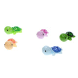 Maxbell 5pcs Miniature Garden Ornaments，Miniature Ornaments Decor, Cute Turtle