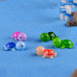 Maxbell 5pcs Miniature Garden Ornaments，Miniature Ornaments Decor, Cute Turtle