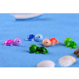 Maxbell 5pcs Miniature Garden Ornaments，Miniature Ornaments Decor, Cute Turtle