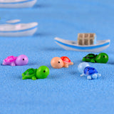 Maxbell 5pcs Miniature Garden Ornaments，Miniature Ornaments Decor, Cute Turtle