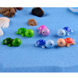Maxbell 5pcs Miniature Garden Ornaments，Miniature Ornaments Decor, Cute Turtle