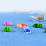 Maxbell 5pcs Miniature Garden Ornaments，Miniature Ornaments Decor, Cute Turtle