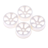 Maxbell 4pcs White Wheel Rim for WLtoys K969 K989 P929 1/28 RC Drift Car Spare Parts