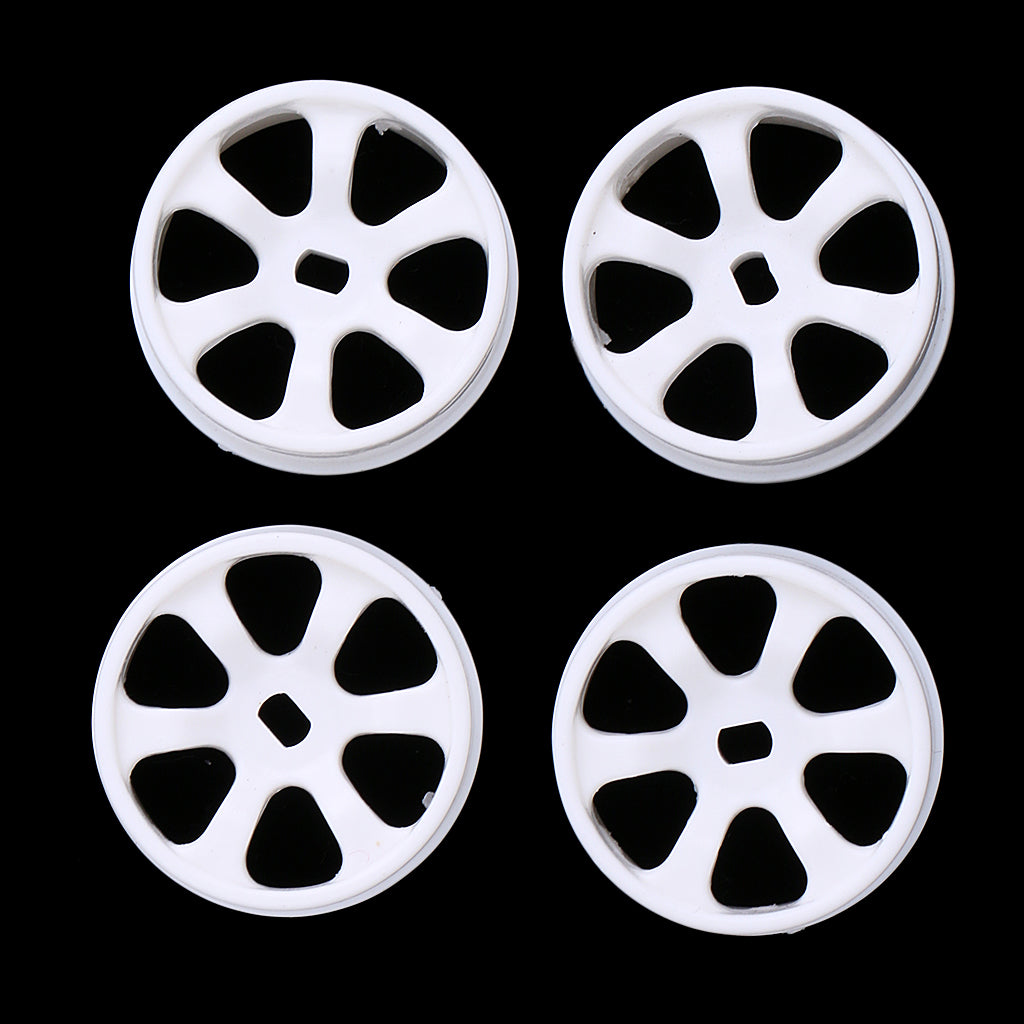 Maxbell 4pcs White Wheel Rim for WLtoys K969 K989 P929 1/28 RC Drift Car Spare Parts