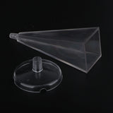 Maxbell Candle Mould Pyramid PC Plastic Soap Molds Handcraft DIY Making Candles - 50x50x150mm, Clear