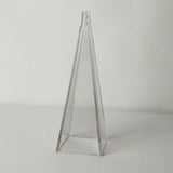 Maxbell Candle Mould Pyramid PC Plastic Soap Molds Handcraft DIY Making Candles - 50x50x150mm, Clear