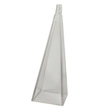 Maxbell Candle Mould Pyramid PC Plastic Soap Molds Handcraft DIY Making Candles - 50x50x150mm, Clear