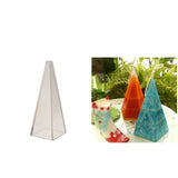 Maxbell Candle Mould Pyramid PC Plastic Soap Molds Handcraft DIY Making Candles - 50x50x150mm, Clear