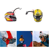 Maxbell 8Packs Double-sided Glue Pad with Helmet Flat Adhesive Mount Curved Surface Base for GoPro Hero Xiaomi Yi SJCAM