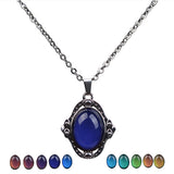 Maxbell Color Change Gemstone Mood Temperature Feeling Necklace for Women Collection