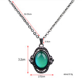 Maxbell Color Change Gemstone Mood Temperature Feeling Necklace for Women Collection