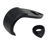 Maxbell 1 Set Metal Saxophone Thumbrests Sax Thumb Finger Support Cushion Pretector Black for Saxophonist