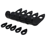 Maxbell 1 Set Metal Saxophone Thumbrests Sax Thumb Finger Support Cushion Pretector Black for Saxophonist