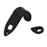 Maxbell 1 Set Metal Saxophone Thumbrests Sax Thumb Finger Support Cushion Pretector Black for Saxophonist