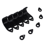 Maxbell 1 Set Metal Saxophone Thumbrests Sax Thumb Finger Support Cushion Pretector Black for Saxophonist