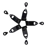 Maxbell 1 Set Metal Saxophone Thumbrests Sax Thumb Finger Support Cushion Pretector Black for Saxophonist