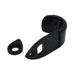 Maxbell 1 Set Metal Saxophone Thumbrests Sax Thumb Finger Support Cushion Pretector Black for Saxophonist