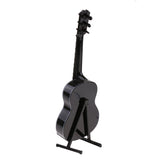 Maxbell Mini 13cm Wooden Guitar Model PU Box Set for Action Figures Hot Toys Dolls House Miniature Decor