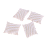 Maxbell 1/12 Wood Sofa Couch Cushions Set Dollhouse Living Room Furniture Accessories Decoration Dark Blue