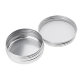 Maxbell 10 Empty Aluminum Tins Cans With Screw Lids Box Container Jar Top Round 40g 1.4oz