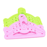 Maxbell 10 Piece Hangers for 18 Inch American Girl Dolls- 5 PCS Pink And 5 PCS Green- For 18 Inch Dolls Clothes Hangers