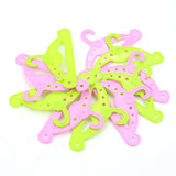 Maxbell 10 Piece Hangers for 18 Inch American Girl Dolls- 5 PCS Pink And 5 PCS Green- For 18 Inch Dolls Clothes Hangers