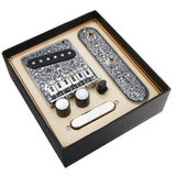 Maxbell Black 3 Way Prewired Control Plate Bridge Replacement Accessory for Tele TL Guitar