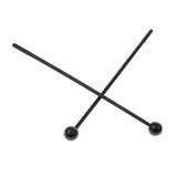 Maxbell 2pcs Percussion Mallets Sticks for Bells Xylophones Mbira Marimba 265cm