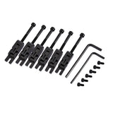 Maxbell 6 Pieces Electric Guitar Locked String Saddles for Floyd Rose Tremolo Bridge Parts