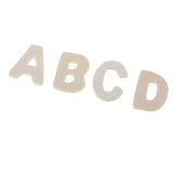 Maxbell 156 Pieces Craft Wood Letters, Natural Colors, Wood Alphabet, 0.91x0.67inch Letters Flatback for Scrapbooking Decoration Kids Learning Toys Package In Wooden Tray