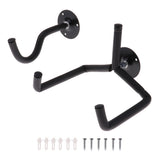 Maxbell Universal Metal Guitars Horizontal Wall Mount Hanger Stand for Shop Studio Music School Training Center