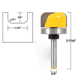Maxbell 1/4'' Shank 1-1/8" Diameter Bowl Router Bit Dish Tray Carving Woodworking Cutter Tools
