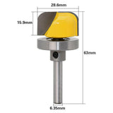 Maxbell 1/4'' Shank 1-1/8" Diameter Bowl Router Bit Dish Tray Carving Woodworking Cutter Tools