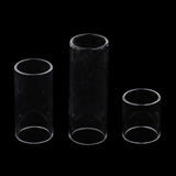 Maxbell 1 Set 28/50/69mm String Finger Slide Glass Bottle Neck for Electric Guitar