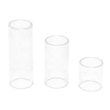 Maxbell 1 Set 28/50/69mm String Finger Slide Glass Bottle Neck for Electric Guitar