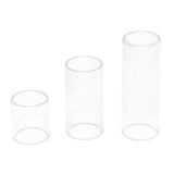 Maxbell 1 Set 28/50/69mm String Finger Slide Glass Bottle Neck for Electric Guitar