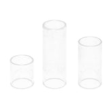 Maxbell 1 Set 28/50/69mm String Finger Slide Glass Bottle Neck for Electric Guitar