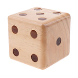 Maxbell 1 Piece Six Side Crafted 3.5-inch Big Wooden Yard Dice With Rounded Corner