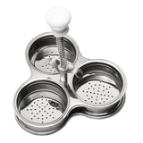 Maxbell Stainless Steel Egg Poacher Easy Egg Boiling Poaching Rack Egg Boiler