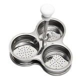Maxbell Stainless Steel Egg Poacher Easy Egg Boiling Poaching Rack Egg Boiler